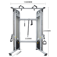WENDY Appareil de musculation multifonctionnel FTS Glide Cable Crossover pour tractions et entraînement en salle de sport, machine à poulies à double câble