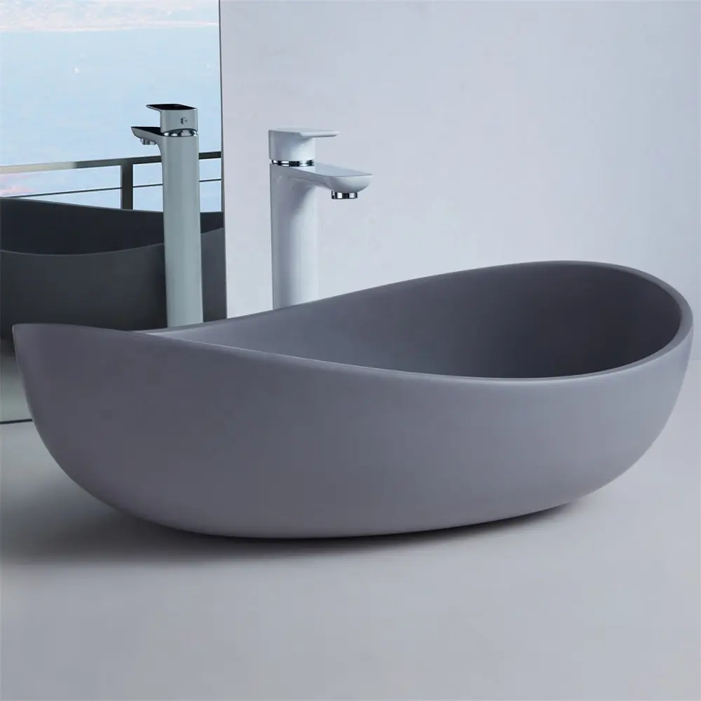 Resin stone Countertop sink basin Solid Surface Stone Basin Bathroom Pure Acrylic Basin