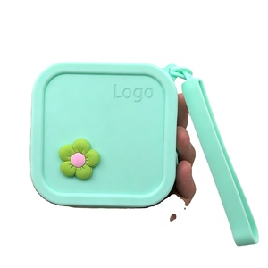Silicone <b>Mini</b> Makeup <b>Pouch</b> Wallet with Zipper Closure Cosmetic Travel Bag & Organizer Unisex Coin Purse - Product Image 1