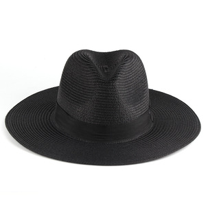 Chapeau de paille à large bord pour femmes et hommes, livraison gratuite, <span class=keywords><strong>2022</strong></span>, casquette de plage, tongs fédora, vente en gros - Product Image 6