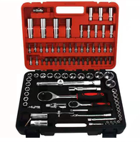 Jeu de douilles multifonctions 94 pièces, 1/4 ", 3/8 ", 1/2 ", acier CR-V, clé à cliquet, kit d'outils combinés, réparation automobile