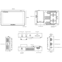 FEELWORLD LUT5E DSLR Cámara Monitor Profesional 5,5 "1600nit Touch HDMI Monitor Kit, Embalaje Personalizado Pedidos Al por Mayor