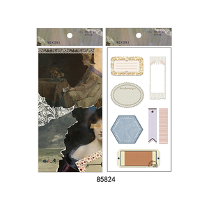 Aoyi — autocollants esthétique Double personnalisés, Stickers décoratifs en papier pour journal à main, adhésif pour Scrapbook Original - Product Image 4