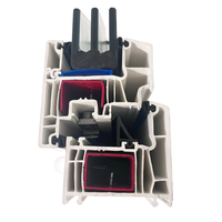 Profilé d'extrusion en PVC insonorisé, style industriel-moderne, pour la décoration extérieure des maisons, chambres et cuisines avec verre trempé.