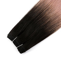 Trame d'extensions de cheveux Remy Slaves russes européennes à double dessin avec logo personnalisé Delux