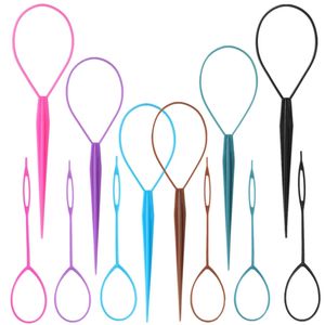 อุปกรณ์จัดแต่งทรงผมแบบห่วงพลาสติกอุปกรณ์ DIY สำหรับแต่งทรงผมหางม้าหางม้า - Product Image 1