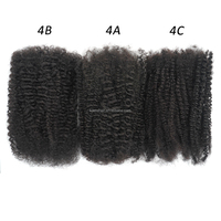 KAMA 4ctwist Afro Kinky Bulk Naturel pour Tresses Extensions de Cheveux Humains Vierges Remy pour Tressage de Dreadlocks