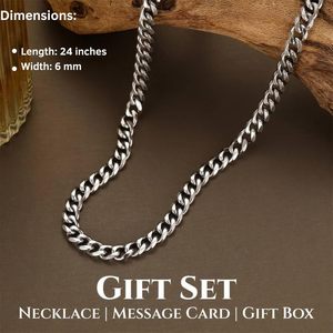 Collana Promessa di Felicità Unisex in Acciaio Inossidabile con Catena a Bambù, Gioiello Sportivo Romantico per Fidanzato, Regalo con Biglietto Messaggio - Product Image 6