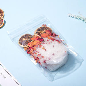 Sels de bain aromatiques en sachet aux pétales de rose séchés et tranches de citron, parfum longue durée pour un bain relaxant - Product Image 3