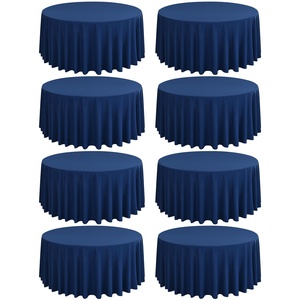120 Inch Woven Velvet Custom Plain Dyed <b>Table</b> Cover for Banquet <b>Party</b> Outdoor Wedding Events Inthetrend Brand Fast Delivery - Product Image 1
