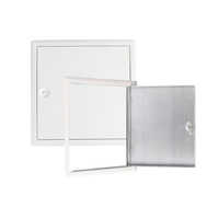 Porte de panneau d'accès carrée 400*600mm en acier galvanisé blanc thermolaqué, moderne, étanche, pour inspection de plafond d'hôtel, avec verrouillage par came
