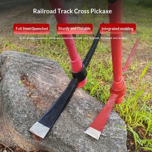 <span class=keywords><strong>Pioche</strong></span> de jardinage en acier modèle 6411, grande <span class=keywords><strong>pioche</strong></span> à <span class=keywords><strong>manche</strong></span> croisé en fer, petits outils pour creuser les herbes, les pousses de bambou et pour le travail du sol agricole - Product Image 3