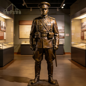 Statua Commemorativa di Eroe in Bronzo a Grandezza Naturale per Parchi all'Aperto Personalizzata QUYANG - Product Image 3