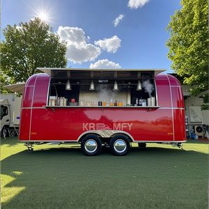 Remorque alimentaire entièrement équipée, mobile, rapide, en acier inoxydable, homologuée CE 2025, OEM - Product Image 2