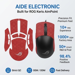 ROG Moon Edge Mouse sticker AimPoint wireless gioco di assorbimento del sudore antiscivolo Keris solido tessuto neve pellicola per mouse - Product Image 1