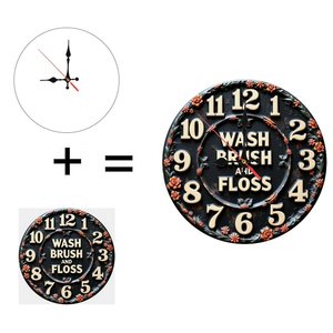 Round Wooden Wall <b>Clock</b> Vintage Nordic <b>Silent</b> Home Interior Living Room Bedroom Wall <b>Clock</b> 25x25CM - Product Image 5