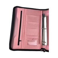 A4 multifuncional bolsa de documentos carpeta Notebook iPad titular ranura para tarjeta pluma caso presentación bolsillos PU carpeta maletín