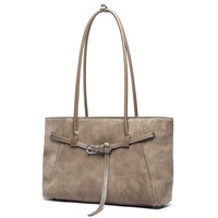 Nouveau Sac Fourre-tout Femme Hiver 2026 en Cuir de Vachette Givré Style Vintage, Sac à Bandoulière Polyvalent Grande Capacité Tendance