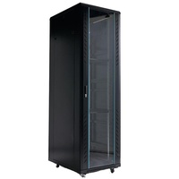 Support de serveur d'armoire de routeur de réseau de qualité d'entreprise 42U avec ventilateurs de refroidissement et système de gestion des câbles