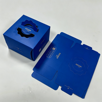 Boîte en papier rigide de luxe haut de gamme, recyclable, avec poignée, pour pâtisseries et friandises, impression couleur UV, logo personnalisé imprimé