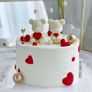 Moule en silicone pour décoration <span class=keywords><strong>de</strong></span> gâteau <span class=keywords><strong>de</strong></span> <span class=keywords><strong>mariage</strong></span>, plaque <span class=keywords><strong>de</strong></span> la Saint-Valentin avec ours en forme <span class=keywords><strong>de</strong></span> cœur, lettre d'amour en chocolat, fondant - Product Image 2