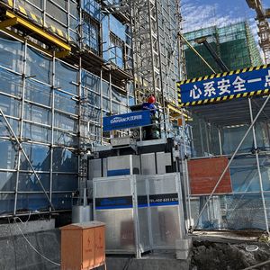 Montacarichi Intelligente DAHAN Sc200/200 a Doppia Gabbia per Edilizia, <span class=keywords><strong>Elevatore</strong></span> da Cantiere 2000KG, Velocità Massima di Sollevamento 0-40m/min - Product Image 5