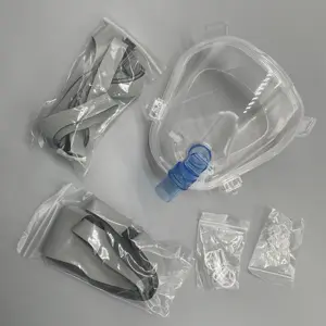 High Quality Silicone Total Face CPAP Mask Adult-S/M/L
