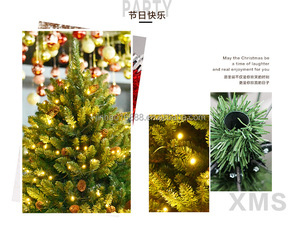 Chất lượng cao LED Surround ánh Sáng Cây giáng sinh thường vụ cơ sở + Pinecone + PVC trang trí thân thiện với môi sử dụng trong nhà - Product Image 3