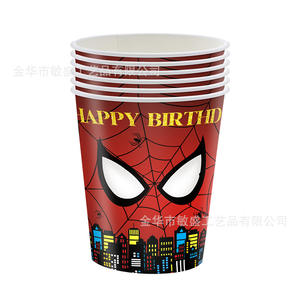 Décorations de fête d'anniversaire pour garçon sur <span class=keywords><strong>le</strong></span> thème de <span class=keywords><strong>Spiderman</strong></span>, rouge et bleu, plateau en plastique jetable, 96 pièces, fournitures de fête multi-occasions - Product Image 4