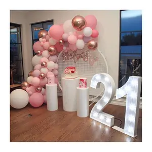 Giant 4ft 3D RGB Backdrop Number Light Wedding Birthday Party Decoration Marquee Letter