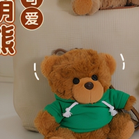 Pendentif en peluche ours mignon avec capuche, logo personnalisé, breloque de sac en peluche Teddy, cadeau promotionnel