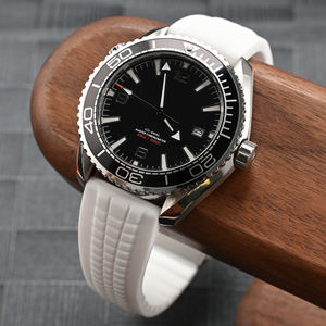 Bracelets de <span class=keywords><strong>montre</strong></span> de remplacement en <span class=keywords><strong>caoutchouc</strong></span> souple à dégagement rapide de qualité supérieure pour hommes et femmes 20 mm 22 mm avec <span class=keywords><strong>boucle</strong></span> déployante en acier inoxydable - Product Image 3