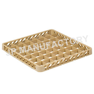 Estante de vidrio PP para cocina y restaurante, cesta de plástico para lavavajillas, 49 compartimentos - Product Image 3