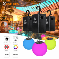 Système de levage motorisé pour boule cinétique LED RGBW DMX512, éclairage de scène pour concerts, églises, théâtres