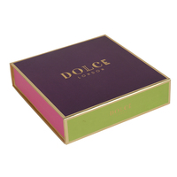 Boîtes en papier cadeau en carton rigide pliantes magnétiques de luxe fantaisie pour emballage sucré de biscuits au chocolat avec séparateur en or