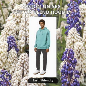 เสื้อฮู้ดดี้ AL1351526 ผลิตจำนวนมาก พิมพ์ลาย/เรียบ ผ้าฝ้ายถัก 100% สำหรับฤดูใบไม้ผลิ เป็นมิตรกับสิ่งแวดล้อม รับผลิตแบบ ODM สกรีนโลโก้ได้  แบบยูนิเซ็กส์ สำหรับผู้ชาย - Product Image 2