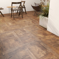 Carreaux de sol intérieurs en céramique imitation bois de style rétro 800x800mm, antibactériens, antidérapants, résistants au feu, à prix raisonnable