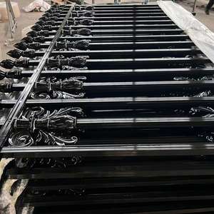 Grilles en acier de couleur de 7 pieds 8 pieds de haut Mur de limite Feuille de jardin Clôture tubulaire de piscine - Product Image 3