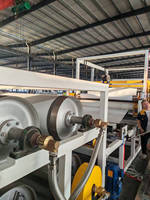 Ligne de production d'extrusion de films et plaques auto-adhésifs automatiques en PE, TPO, EVA, PVC de 2 m de large, extrudeuse monovis et calandre