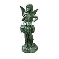 Grandes Sculptures ornementales en métal de tournesol, Style Vintage, jardin, Statue d'ange féerique