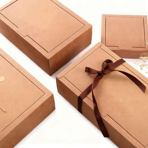 Nhà sản xuất Hộp quà gấp giấy kraft nâu Hộp Quà Tặng thân thiện với môi trường và bền cho những dịp đặc biệt - Product Image 1