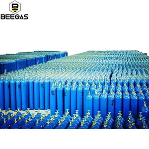 Precio bajo 40L 150Bar puro médico embotellada de Gas de oxígeno China cilindro de oxígeno proveedores