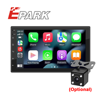 Eppark pemutar Media mobil, pemutar Media mobil Stereo navigasi GPS FM Wifi 7 "2 Din Android untuk Toyota Corolla