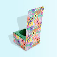 Boîte d'emballage pliable pour fleuriste, très vendue, pour pot de fleurs, rose, plante verte