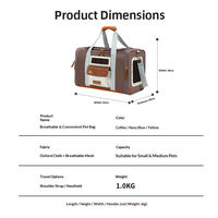 Sac de transport pour animaux de compagnie OEM avec logo, idéal pour l'extérieur, respirant pour chat, grande capacité, sac universel toutes saisons pour animaux de compagnie
