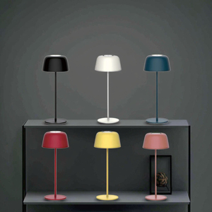 Modern taşınabilir kablosuz <span class=keywords><strong>LED</strong></span> masa lambası USB-C şarj edilebilir pil demir kısılabilir dokunmatik sensör alüminyum Metal gölge okuma odası - Product Image 5