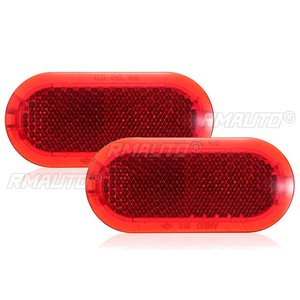 Paire de réflecteurs de lumière d'avertissement rouge pour l'intérieur des portes de voiture, pour VW Beetle Caddy Polo Touran 6Q0947419 - Product Image 1