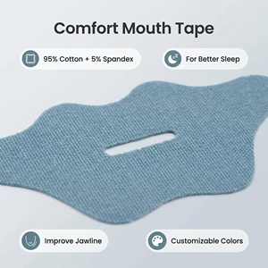 Bandes buccales hypoallergéniques respirantes <span class=keywords><strong>et</strong></span> confortables en forme de lèvres HLK, bande buccale pour dormir, bande buccale anti-ronflement - Product Image 4
