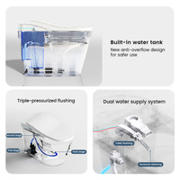WC intelligent GX-ST01 certifié CUPC ETL WaterSense, cuvette allongée, ouverture et fermeture automatiques du couvercle, capteur de pied, chasse d'eau, télécommande, 110V