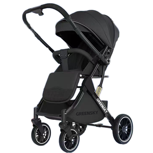 Cochecito de Bebé Plegable de Algodón 2 en 1, Silla de Paseo Reversible para Recién Nacidos de 0 a 3 Años, Estructura de Acero Inoxidable - Product Image 2